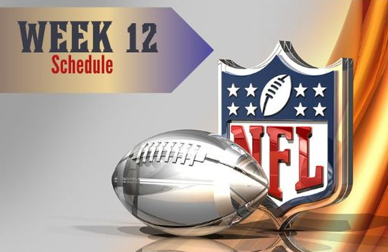 NFL Week 12 TV schedule 2025
